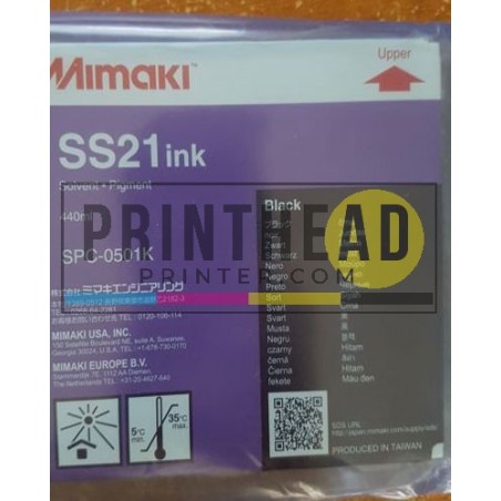 Genuine Mimaki SS21 Solvent Ink Cartridge 440ml Black